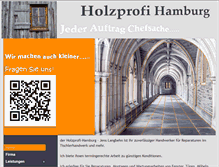 Tablet Screenshot of holzprofi-hamburg.de